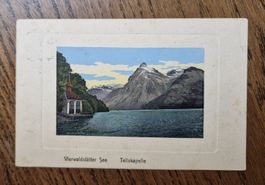 Tellskapelle, v. Untergrund (Stempel) Luzern n. Sarnen 1915