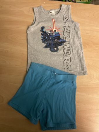 HM Star Wars Sommer Pyjama Set Gr. 122/128 Top Zustand