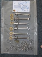 Vorhangschienen Halter rostfrei 6 Bügel + 40 Ringe + Zubehör
