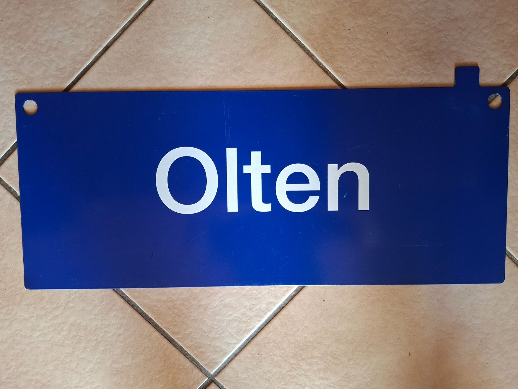 SBB/CFF/FFS Ecriteaux: SBB CFF Blech Schild,  beidseitig bedruckt – D'occasion à Schwanden Sigrisw par len_9yqg 1