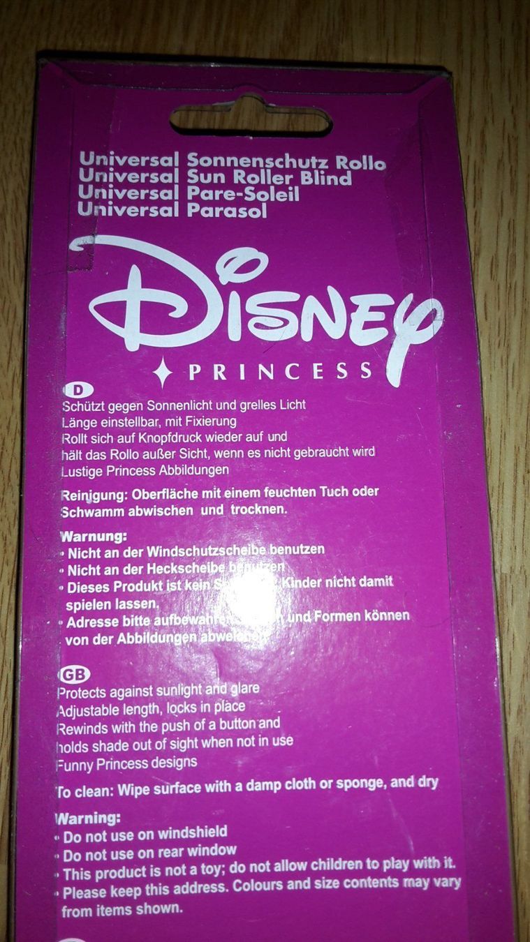 Tende da sole: Sonnenschutzrollo Disney Princess – Nuovo e nell'imballaggio originale da Schwarzenburg venduto da Flamingo07 3