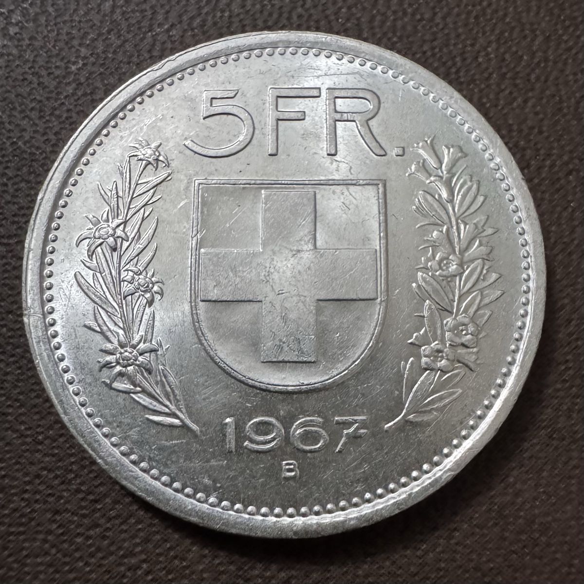 Tutti le monete: Pièce de 5 francs de 1967 – Usato da La Chaux-de-Fonds venduto da bus_c6cn