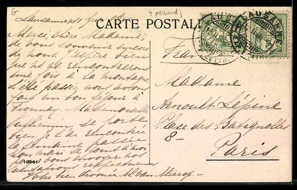 Cartoline postali: Lausanne, Ortsansicht mit Kathedrale, Se – Usato da Berlin venduto da bartko-reher 1