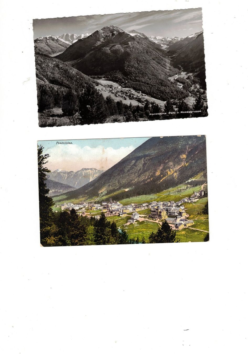Cartoline postali: Pontresina Engadin Graubünden  Bündnerland – Usato da Widnau venduto da Seppl480