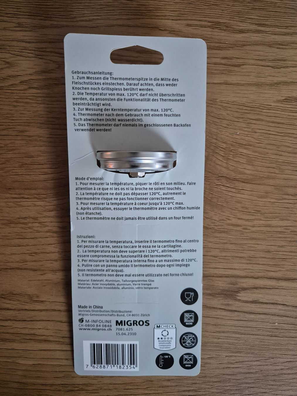 Altro per la casa: Neues Bratenthermometer von Migros Kitchen – Nuovo e nell'imballaggio originale da Rheinau venduto da Jackandjones01 2