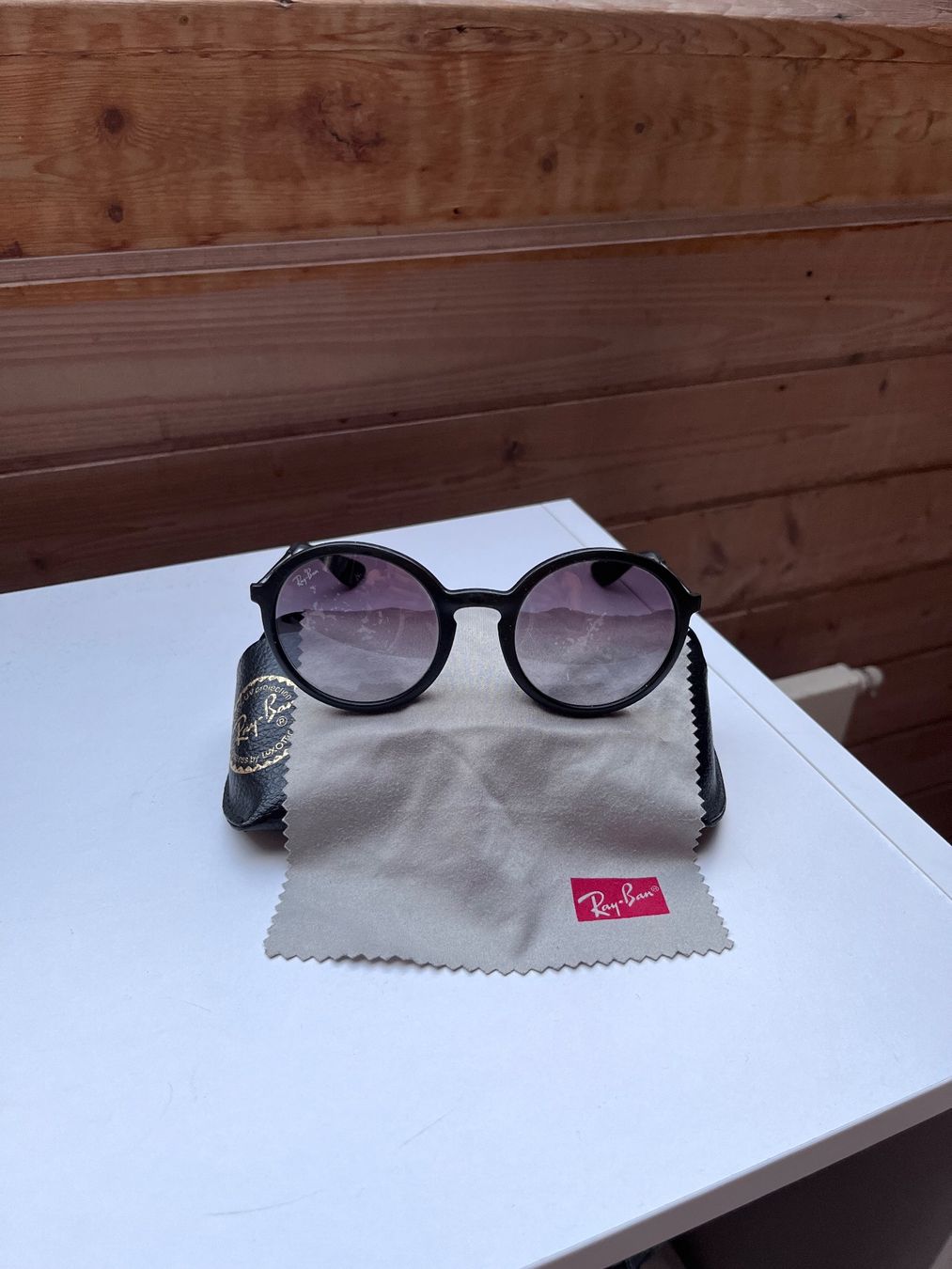 Ray-Ban Occhiali & Lenti: Original Ray-Ban Sonnenbrille schwarz – Usato da Luzern venduto da pic_h26g