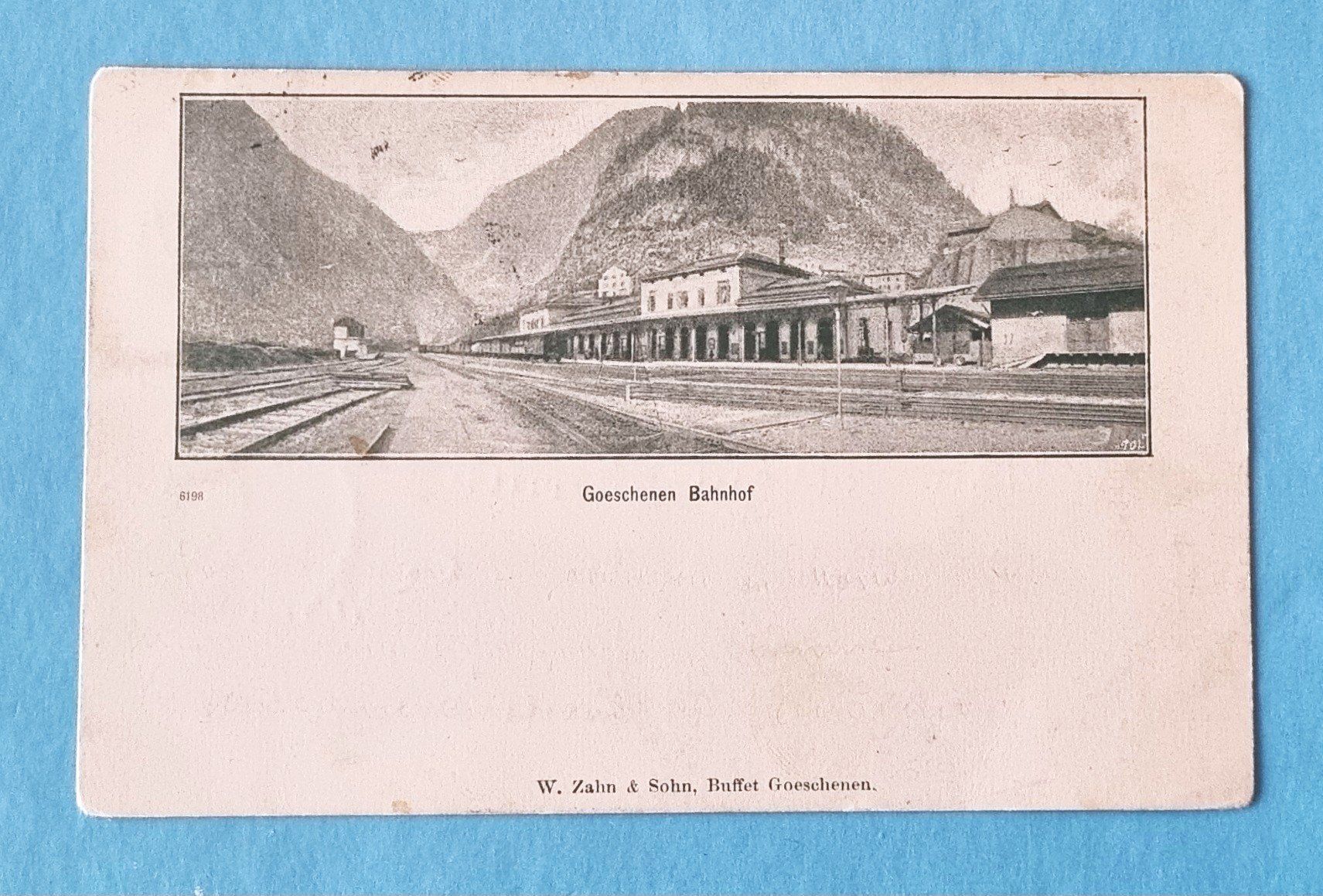 Cartes postales: Göschenen - Bahnhof - Gotthardbahn - 1898 – D'occasion à Rothrist par RROENK