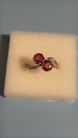 Ring 18 Karat Gelbgold, Saphire Padparadscha, 4.1g