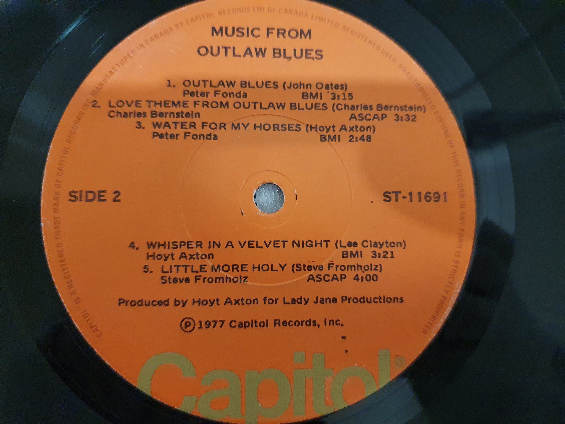 Dischi in vinile: Music From Outlaw Blues – Usato da Uster venduto da Vinyl-Leidenschaft 7