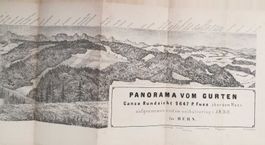 Gurten Bern Litho-Panorama von Dill selten
