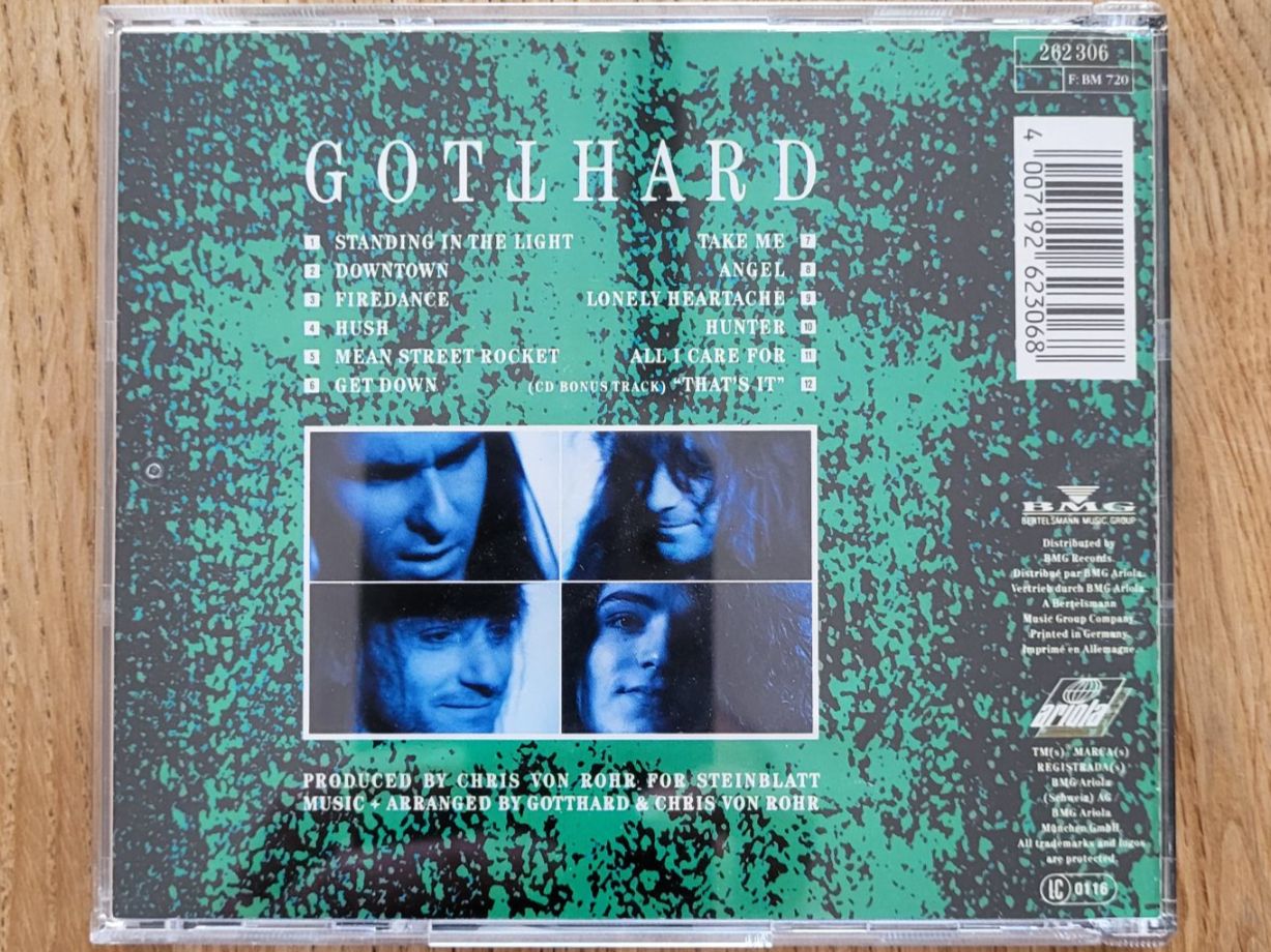 CD: Gotthard - Gotthard Debütalbum - CD – Usato da Waltenschwil venduto da creativeline 1