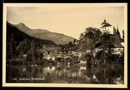 AK Werdenberg, Städtchen mit Uferpartie
