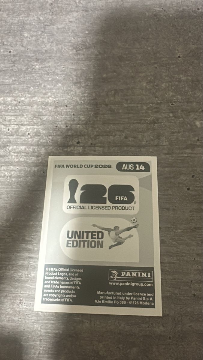 Panini Carte collezionabili: AUS 14 , FIFA WORLD CUP 2026 PANINI  – Nuovo (secondo la descrizione) da Frauenfeld venduto da 1PegPeg1 1