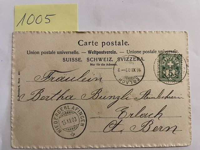 Cartes postales: alte Ansichtskarte Solothurn Bielthor, 1903 – D'occasion à Niederwil AG par dahu75 1