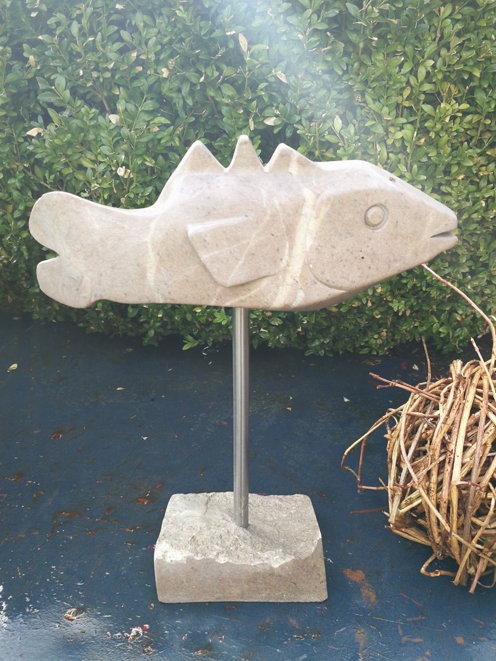 Tutte le decorazioni: Fisch aus Stein, Gartendeko, Steinfisch – Usato da Wagenhausen venduto da Simbad 2