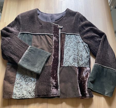 Vintage- Jacke im asiatischen Stil, Große M