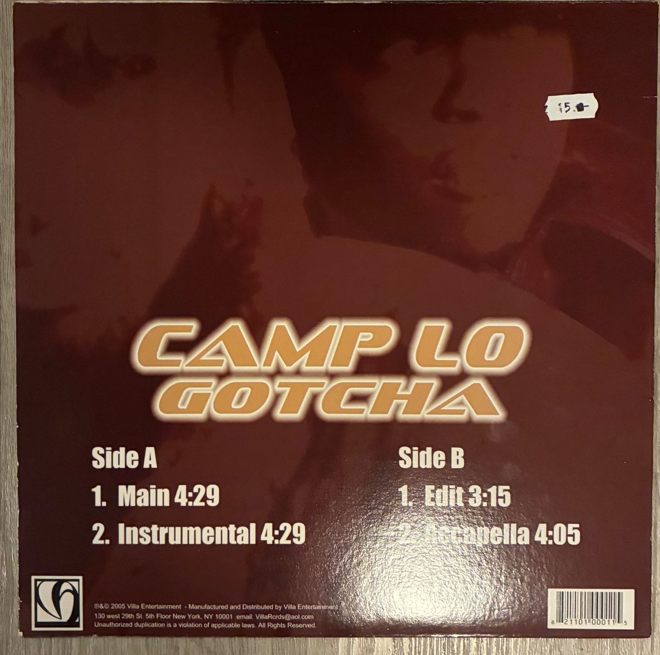 Dischi in vinile: CAMP LO - Gotcha  -  Maxi Lp 2005 – Usato da Mühlethal venduto da superfast78 1