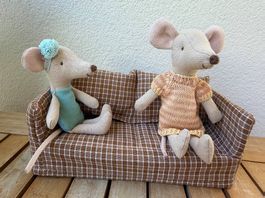Puppenhausmöbel - Sofa für Puppenhaus - passend zu Maileg