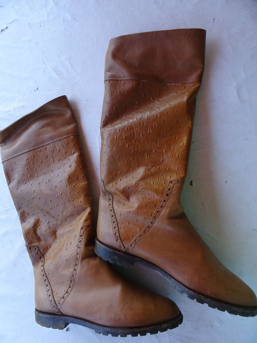 Damenschuhe: Sehr gepflegte Straussenleder-Stiefel – Gebraucht aus männedorf von purzelchen 1