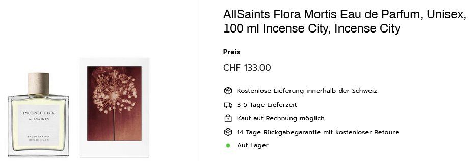 Profumi & Eau de Toilette: 5 x 100 ml EdP AllSaints – Usato da Collonges venduto da arashee 7