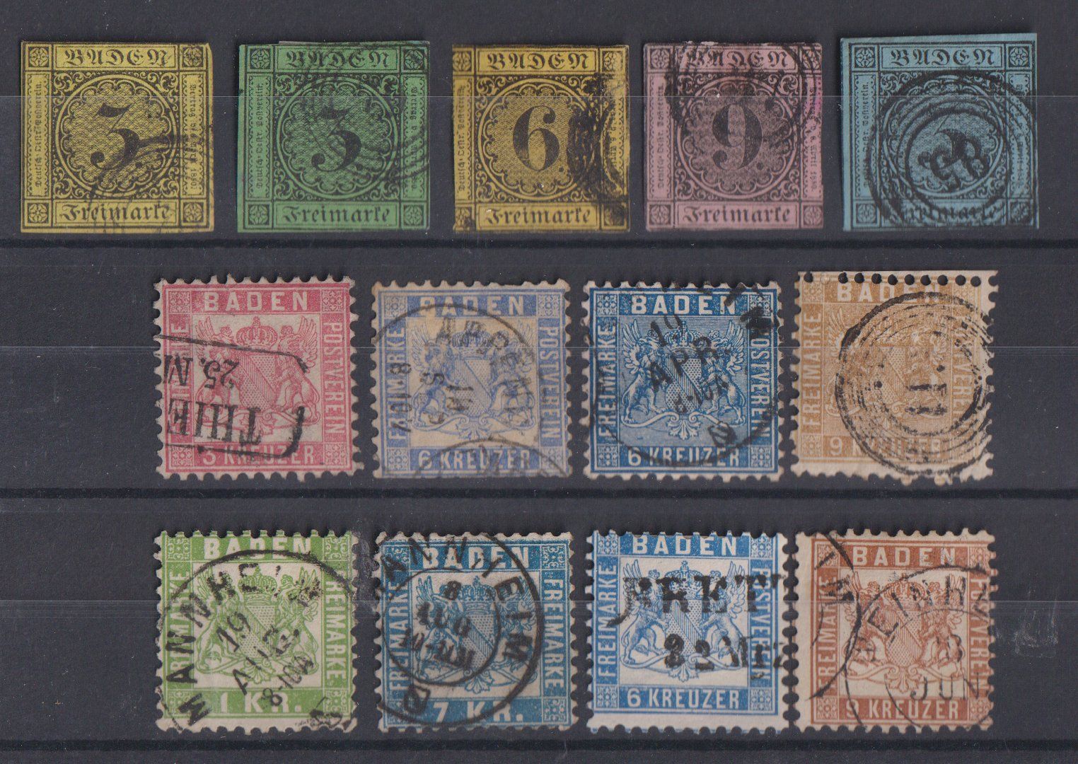 Tous les timbres: BADEN: 13 Werte – D'occasion à Eschlikon TG par PhilCon