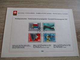 Feuille de collection n° 155 en français 45.--