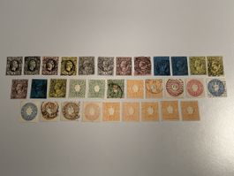Deutschland Sachsen antike Briefmarken 