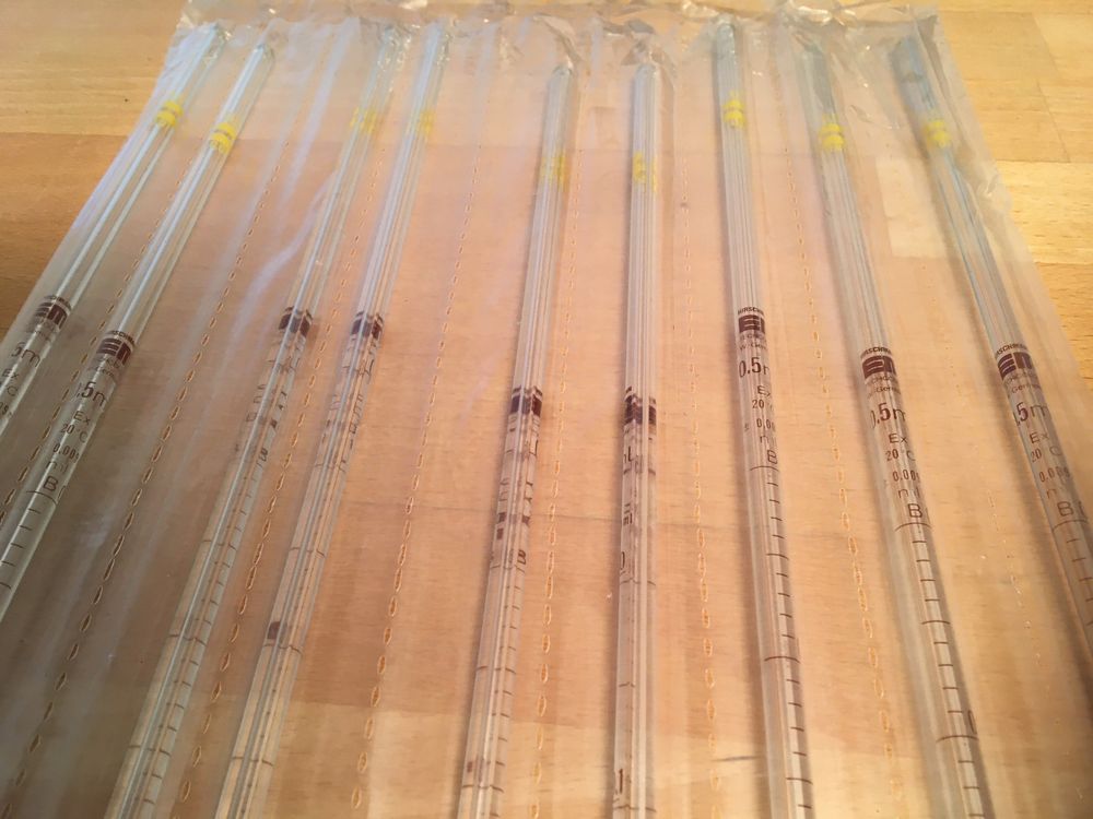 Mess Pipetten 0,5 Hirschmann neu 9 Stück Kaufen auf Ricardo