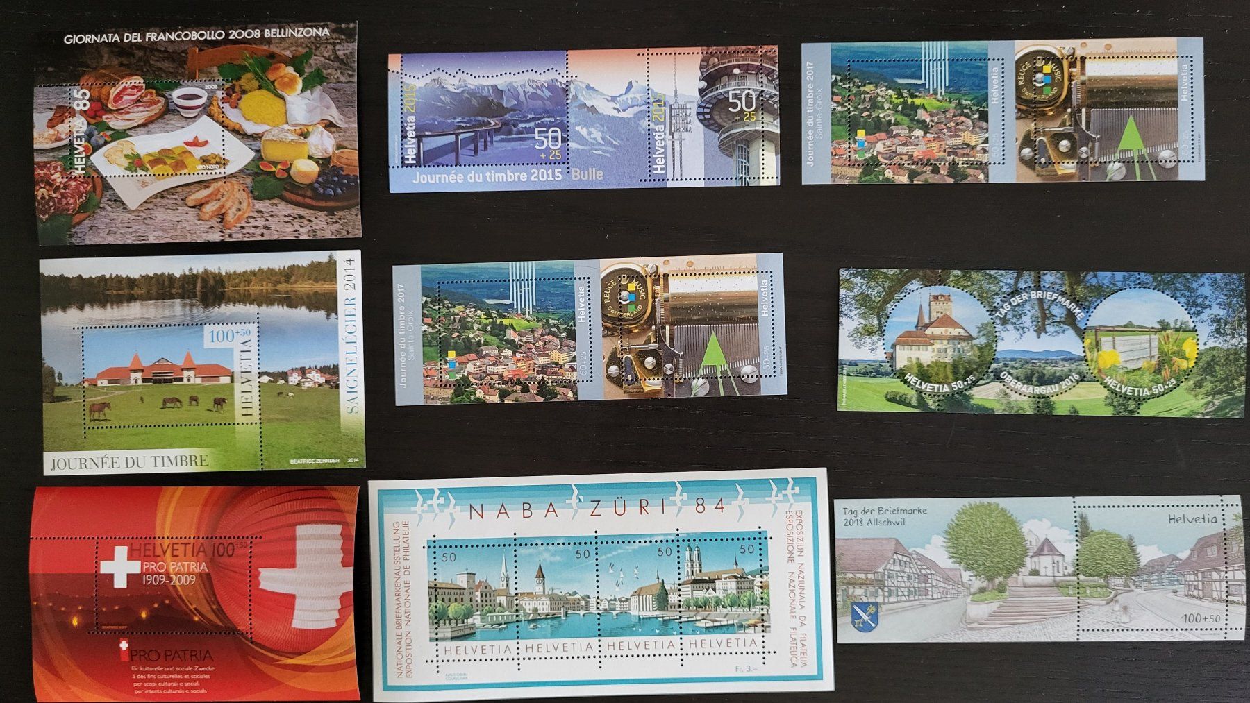 Tutti i francobolli: Briefmarken Sonderblöcke Schweiz, postfrisch – Usato da Schindellegi venduto da Peter8834