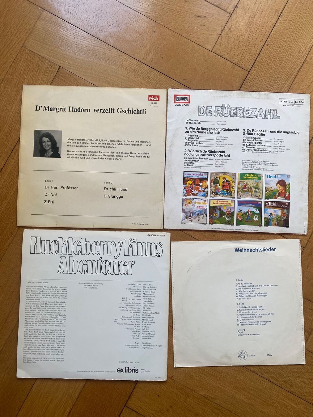 Dischi in vinile: Kinder Schallplatten Sammlung - Vier Stück – Usato da Basel venduto da NormaJean01 1