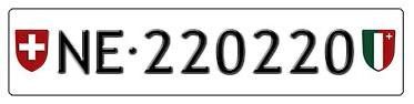 Insegne: Plaque auto NE 220220 – Nuovo (secondo la descrizione) da Boudevilliers venduto da ENCHERES-PLAQUES-NE