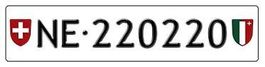Plaque auto NE 220220