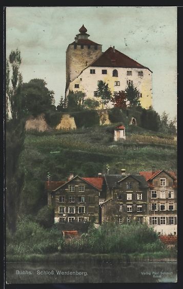 Cartoline postali: AK Buchs, Am Schloss Werdenberg, 1919 – Usato da Berlin venduto da bartko-reher
