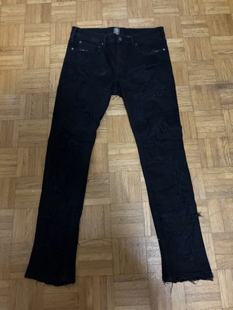 Slim Costum disdressed black jeans