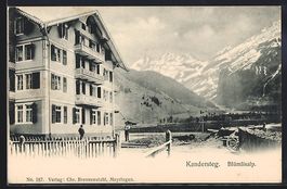 Kandersteg, Ortsansicht mit Blümlisalp