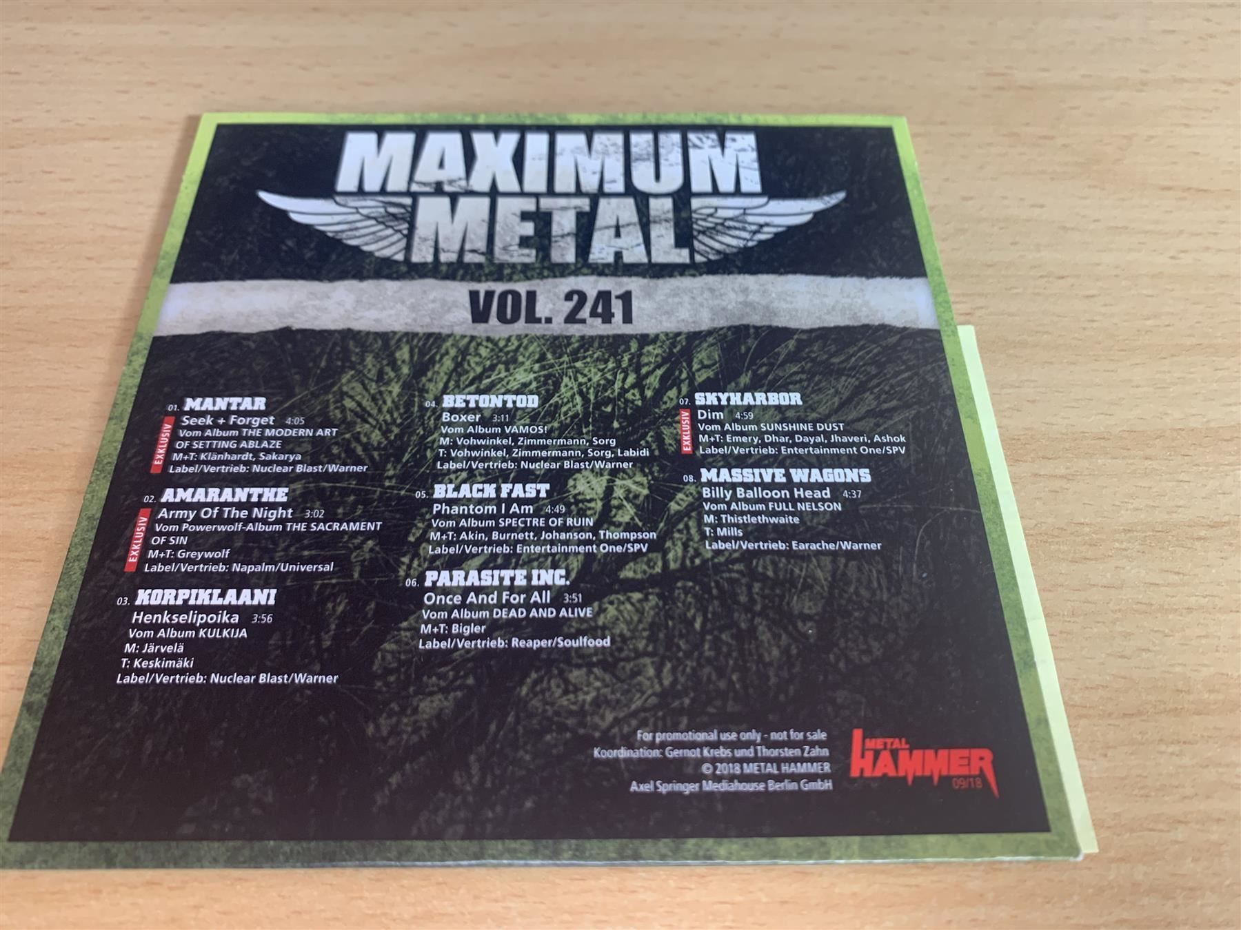 CD: Metal Hammer - Maximum Metal - 8 CD – Usato da Rikon im Tösstal venduto da Alpenmutz 1