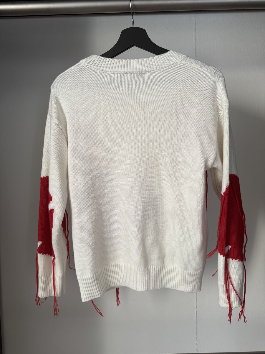 Shein Maglioni & Felpe: Shein White Heart Sweater – Usato da St. Gallen venduto da trxcy 1