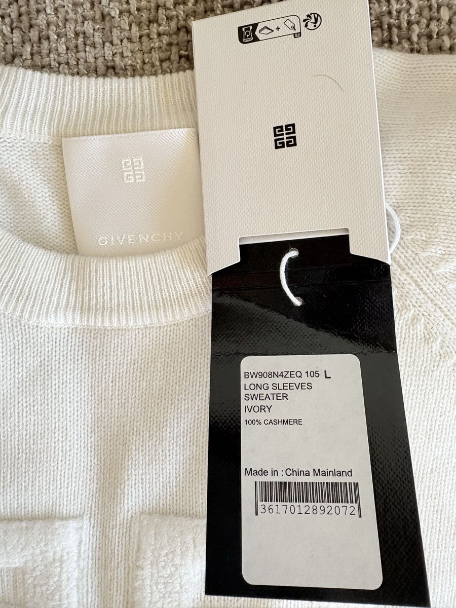 Givenchy Maglioni & Felpe: Givenchy 100% Cashmere 4G Logo Sweater – Nuovo e nell'imballaggio originale da Pfäffikon SZ venduto da Netiretta 2