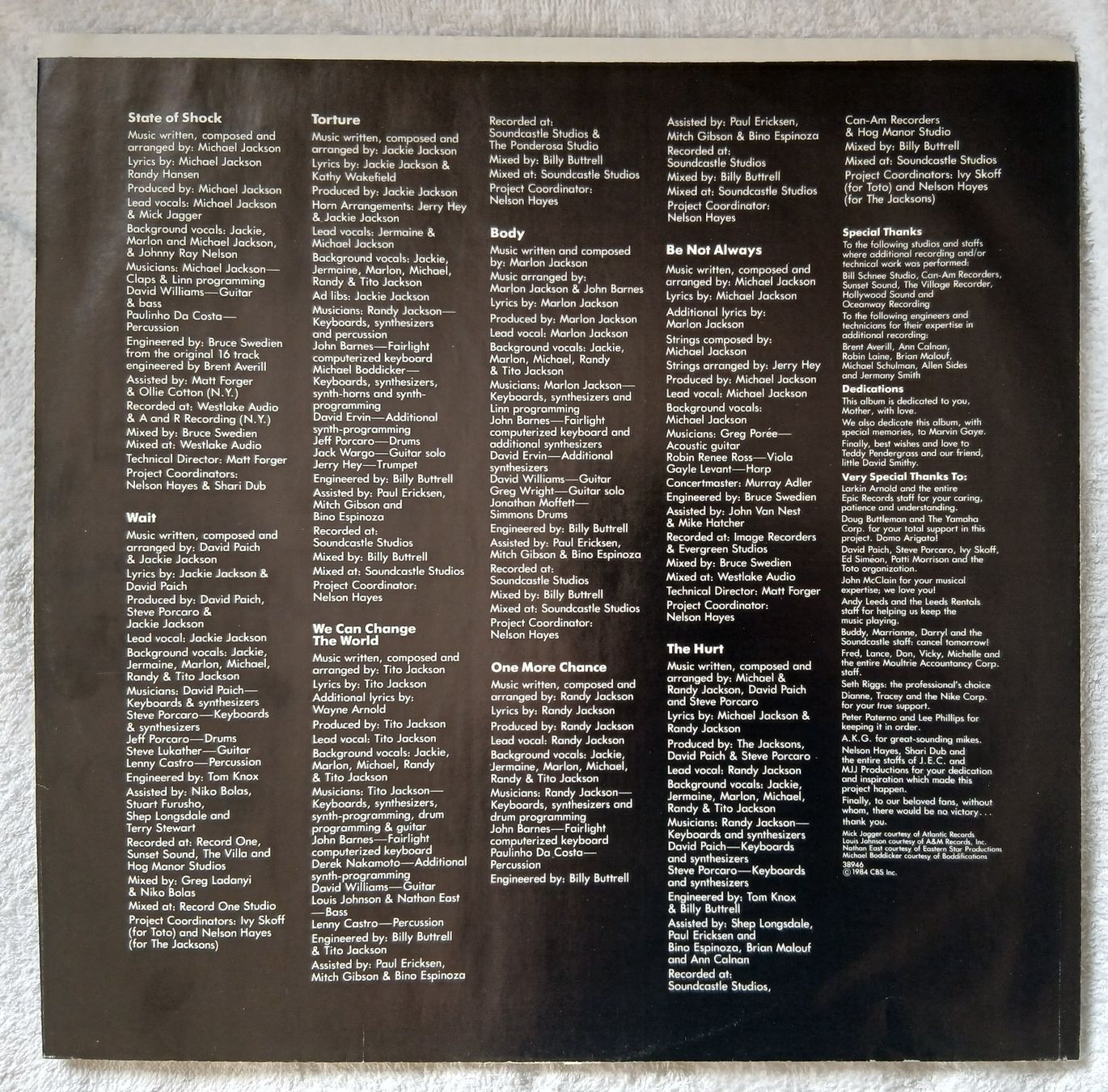 Schallplatten: Michael Jackson & Jacksons-Victory-LP-1984 First USA press – Gebraucht aus Dietikon von mih_xsk8 4