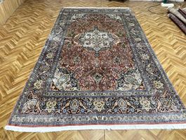 Seidenteppich 315*183cm handg.frisch prof.gewaschen