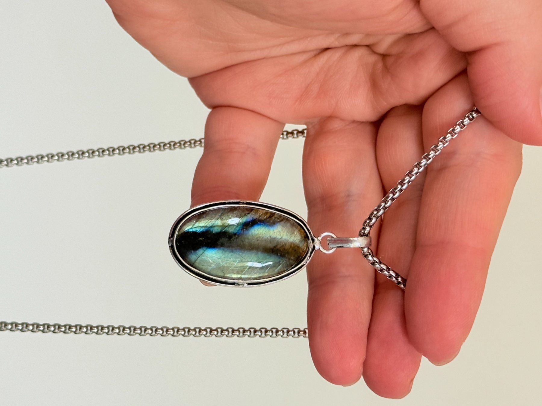 Catenine: Collier avec Labradorite – Nuovo e nell'imballaggio originale da Genève venduto da AWWA 6