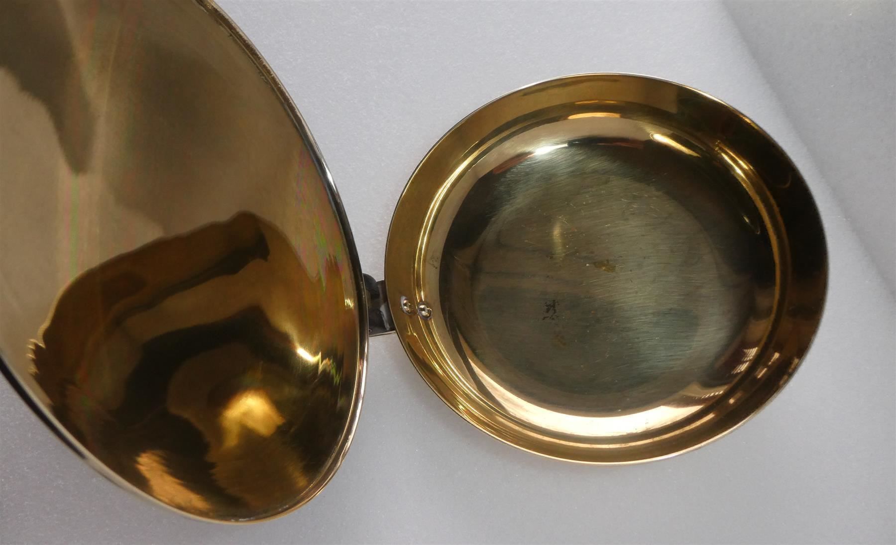 Padelle: Messing Pfännchen Pfanne mit Deckel Teakholzgriff – Usato da Frauenfeld venduto da Astra13 5