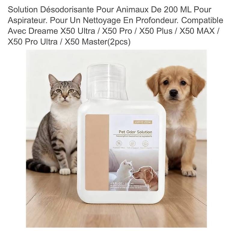 CD: 2X Solution Désodorisante Pour Animaux Pour Robot DREAME – Usato da Collombey venduto da egid 3