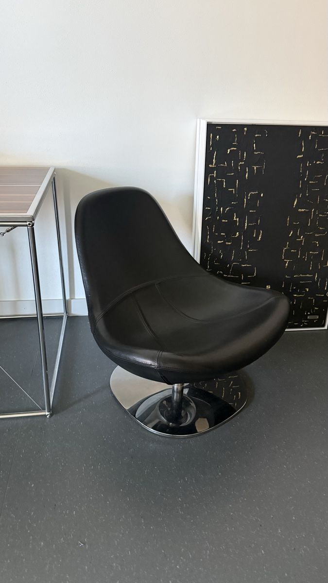 Ikea Sessel: Sessel Leder schwarz – Gebraucht aus Luzern von mat.jones