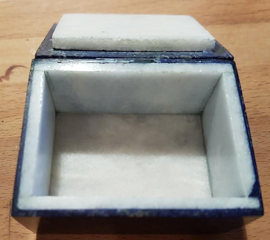 Barattoli: Lapislazuli Schatulle Dose Box Naturstein Handarbeit – Nuovo (secondo la descrizione) da zuerich venduto da Jewlsdesign 1