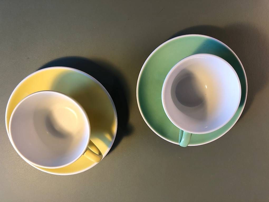 Tassen: Rössler Teetassen / Kaffeetassen mit Unterteller 2er-Set – Gebraucht aus Thun von Thoemu7 3