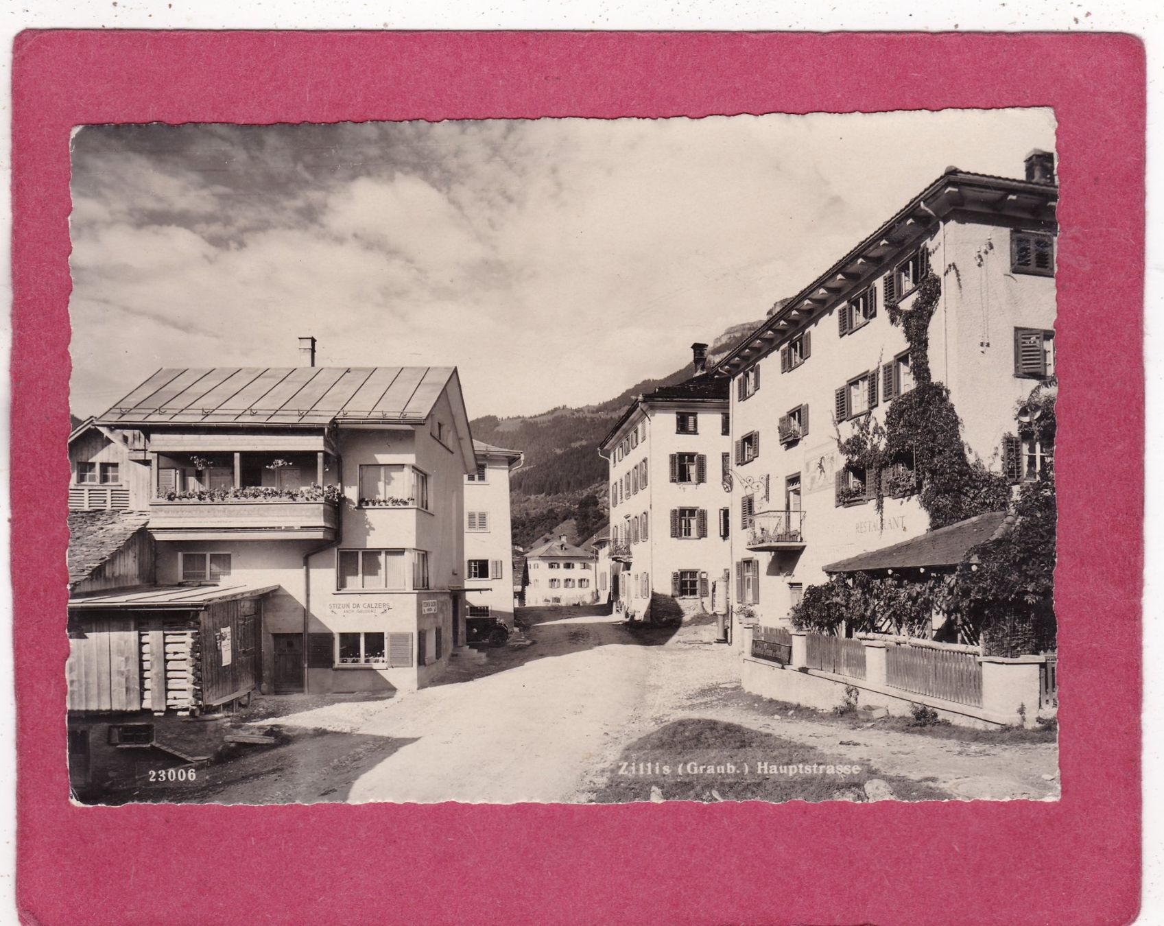 Cartoline postali: Zillis Hauptstrasse – Usato da Herisau venduto da Lisegrat2008