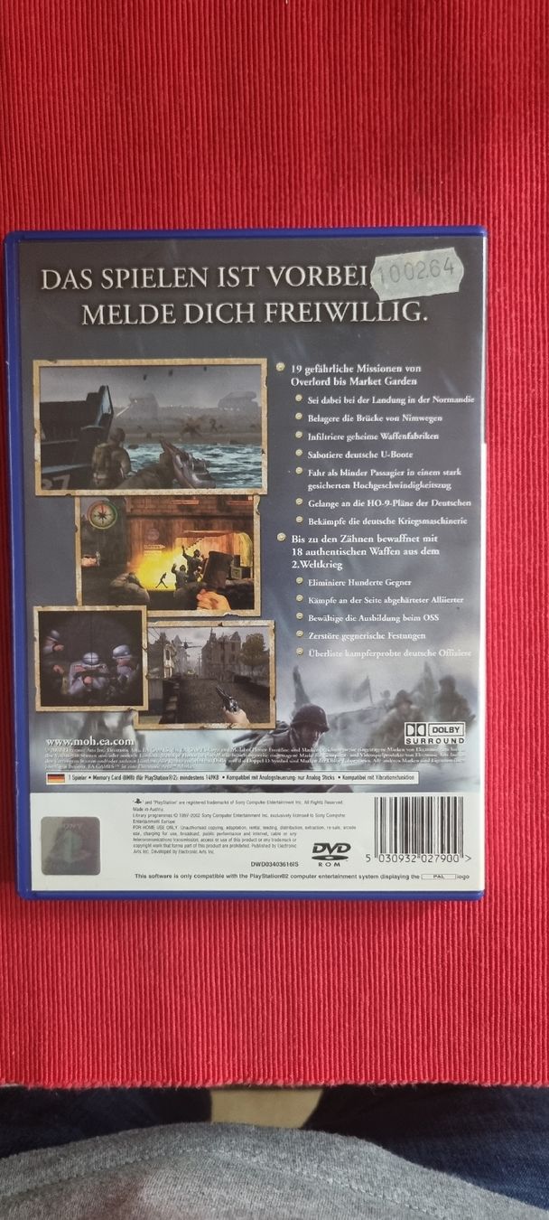 Spiele: Medal of Honor Frontline PS2 – Gebraucht aus Allschwil von NDSS9483 2
