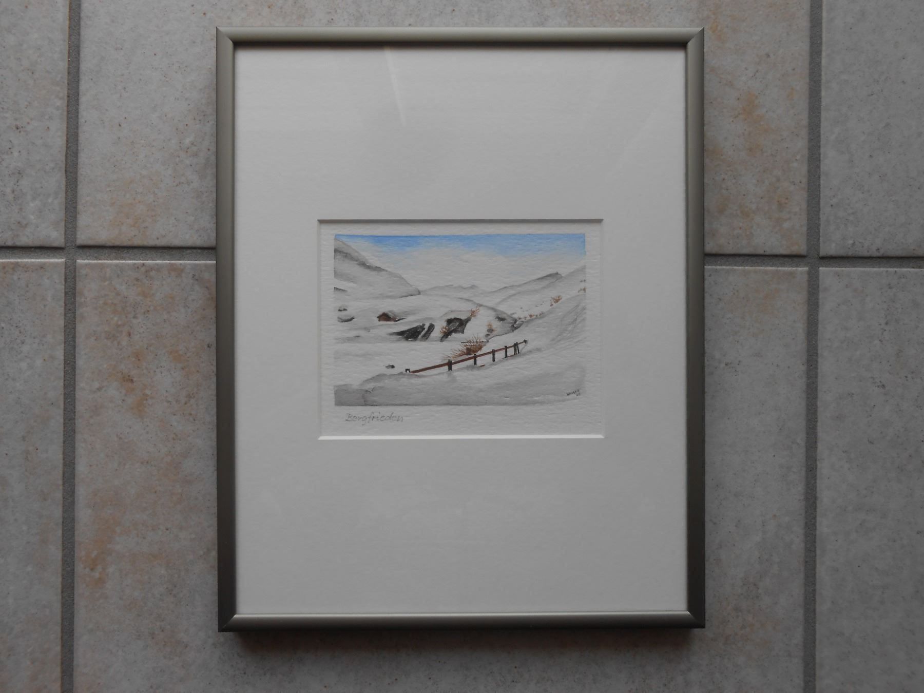 Dipinti: Aquarell CH "BERGFRIEDEN" GR - (R) – Nuovo (secondo la descrizione) da Hallwil venduto da pkaiser44 2