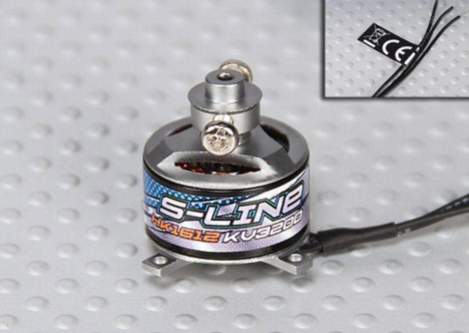 Motoren: Motor HobbyKing 1612 Brushless Outrunner 3200K – Neu und originalverpackt aus Lausanne von Techobby